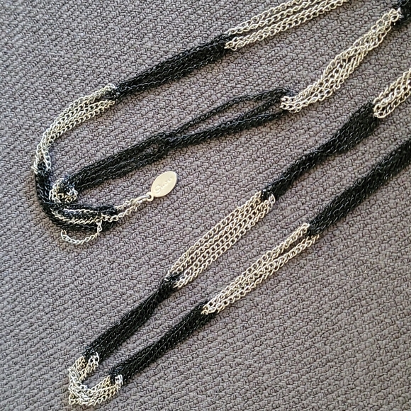 Guess Women Black & Sliver Necklace - Picture 3 of 4